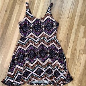 Colorful Geometric Pattern Dress
